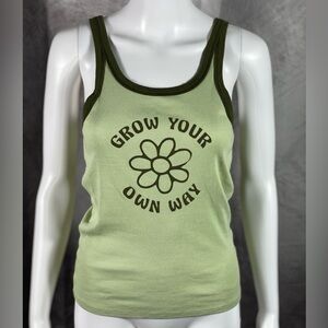 American Eagle Grow Your Own Way Ribbed Tank Top